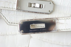 Birkin 35 Bag Blanc Himalaya Exquisite Skin Limited Edition