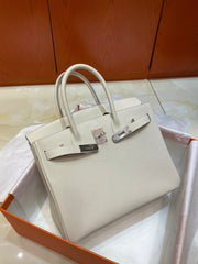 Birkin 30 Retourne in Craie Togo Leather (Palladium Hardware)