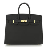 Birkin Sellier 25 Black Epsom Leather Gold Hardware
