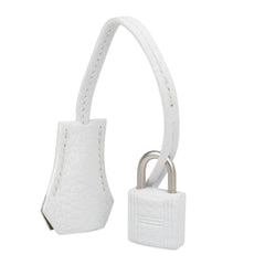 Birkin 25 Bag HSS White Clemence Trench Interior Brushed Palladium Hardware