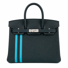 Mini Birkin 25cm Officier Edition in Cypress Green Togo & Swift Calfskin