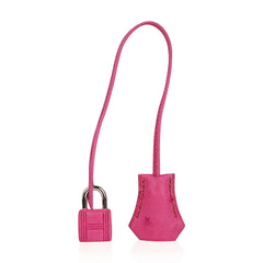Birkin 35 Bag Fuchsia Ostrich Palladium Hardware