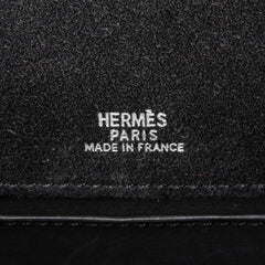 Kelly Pochette Black Doblis Suede Palladium