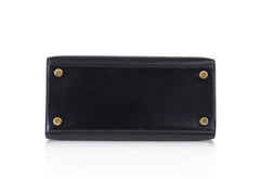 Kelly 20 Mini Sellier Vintage Bag Box Leather Gold Hardware