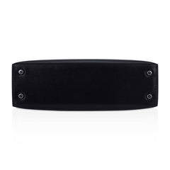 Kelly 20 Sellier Black Box Leather Mini Bag Palladium Hardware