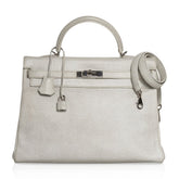 Kelly 35 Bag Dalmation Buffalo Skipper Palladium Hardware