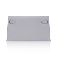 Kelly Elan Gris Pantin Veau Madame Leather with Palladium Hardware
