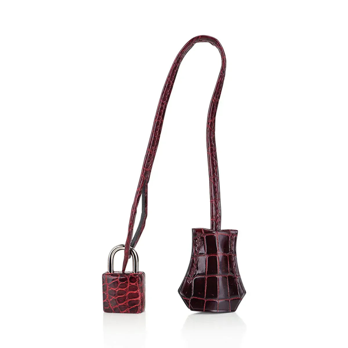 Birkin 35 Bag Bordeaux Porosus Crocodile with Palladium Hardware