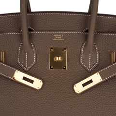 Birkin 30 Bag Etoupe (Taupe) Gold Hardware Togo Leather