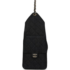 Chanel Medium 25 Hobo Bag Dark Denim Light Gold Hardware