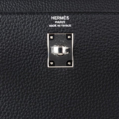 Kelly 25 Bag Black Togo Palladium Hardware (Retourne)
