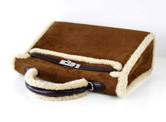 Kelly 35 Bag Rare Limited Edition Teddy Shearling Plush