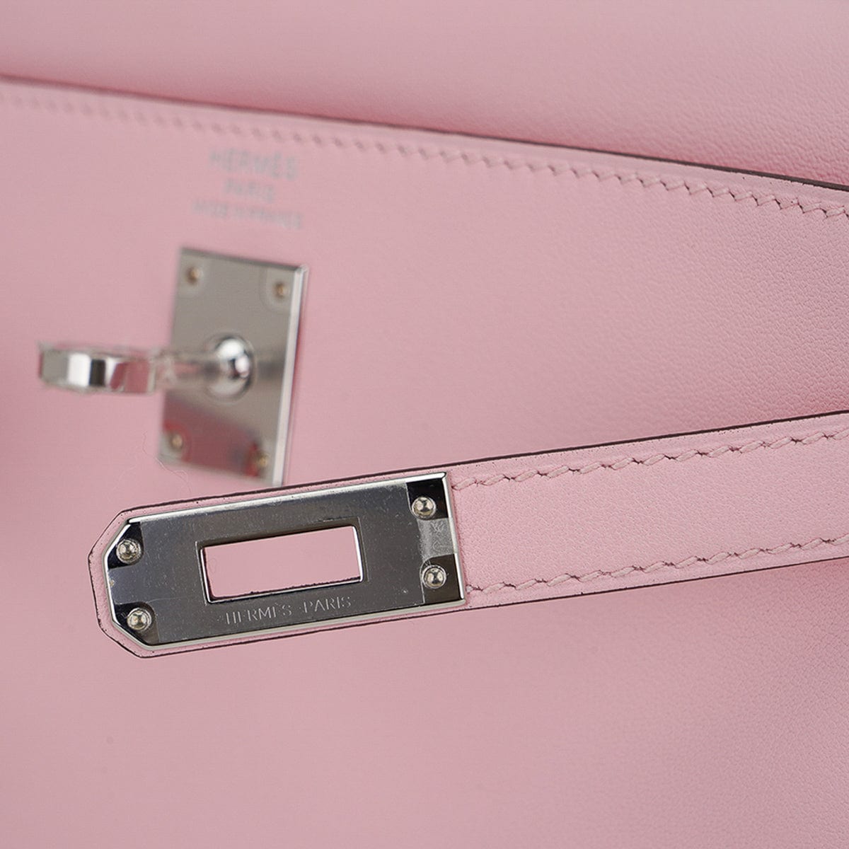 Kelly 25 Bag Rose Sakura Swift Leather with Palladium Hardware
